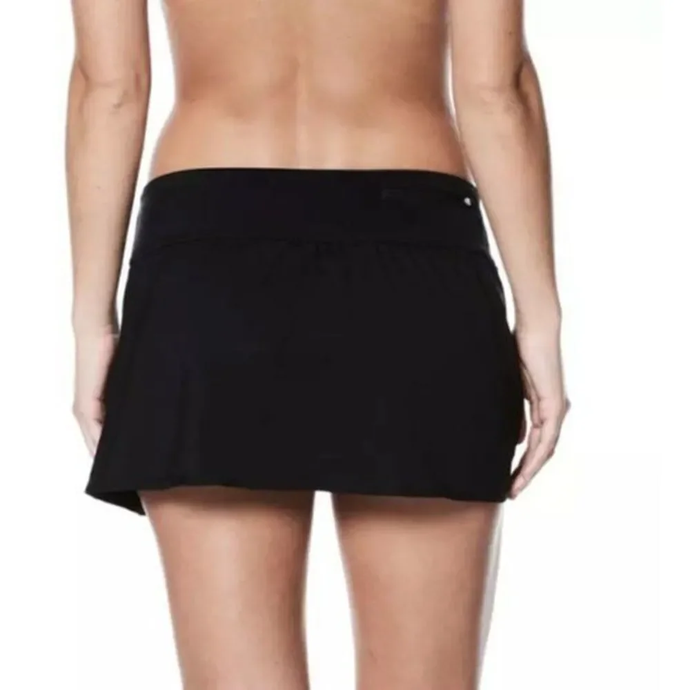 NWT Nike Women's Mini Faux Wrap Style Boardskirt in Black Size XL